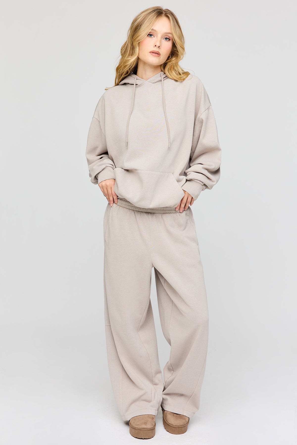 Premium Fleece Humongous Barrel Sweatpant - Taupe