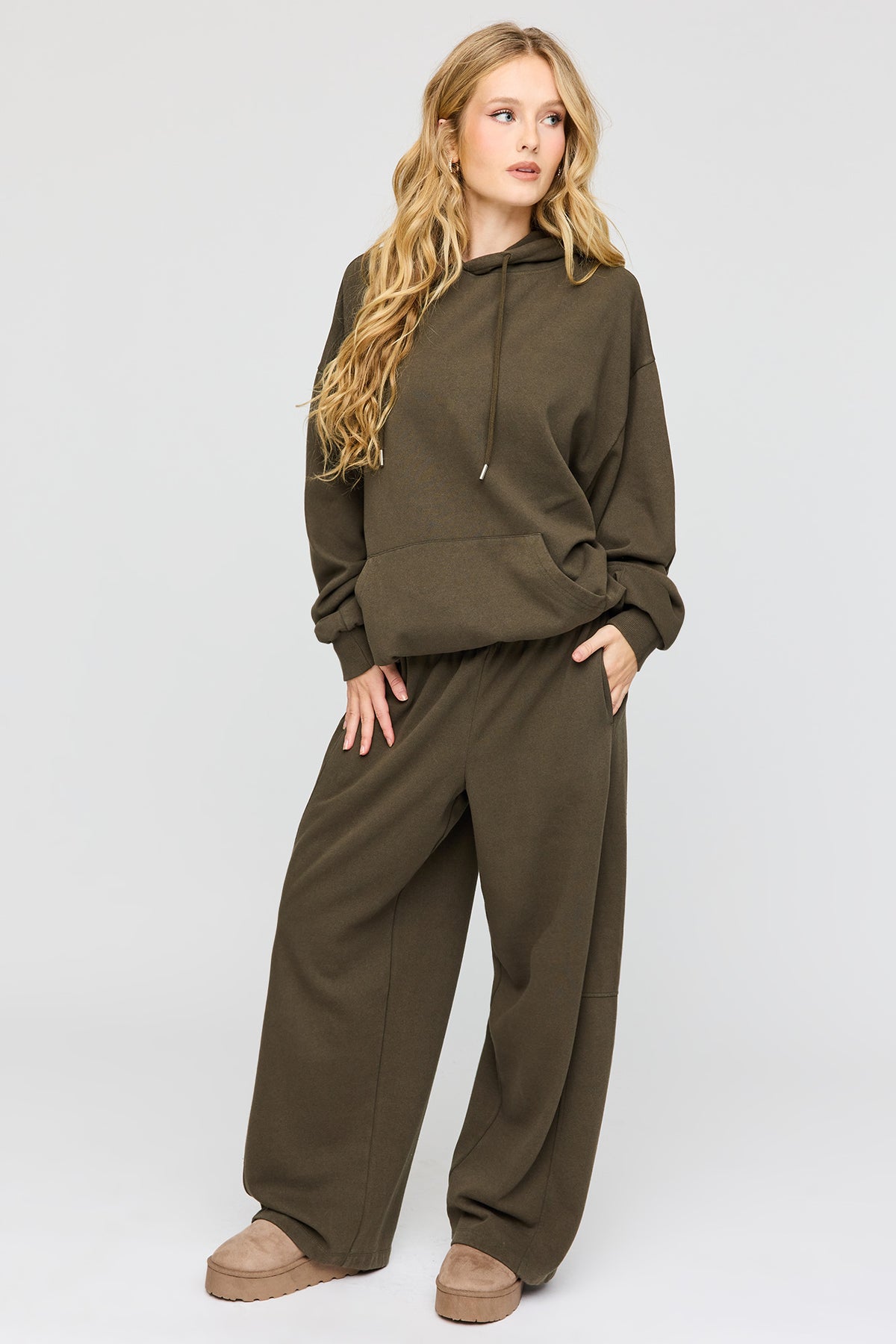 Premium Fleece Humongous Barrel Sweatpant - Dark Green