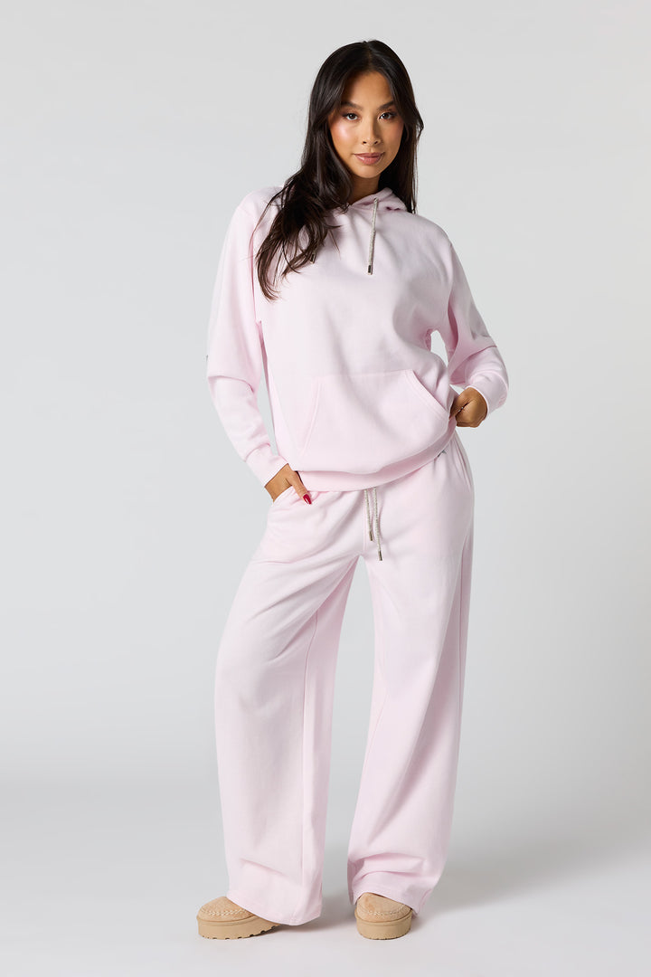Star Graphic Fleece Wide Leg Sweatpant