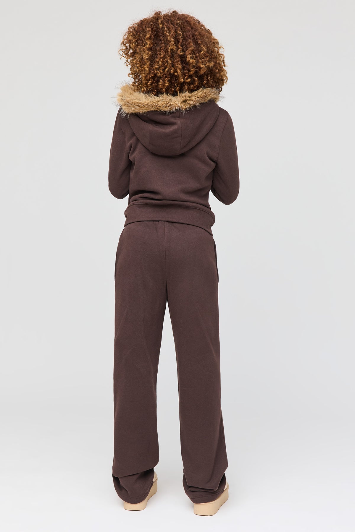 Alt View 3. Premium Fleece Grande Straight Leg Sweatpant - Brown
