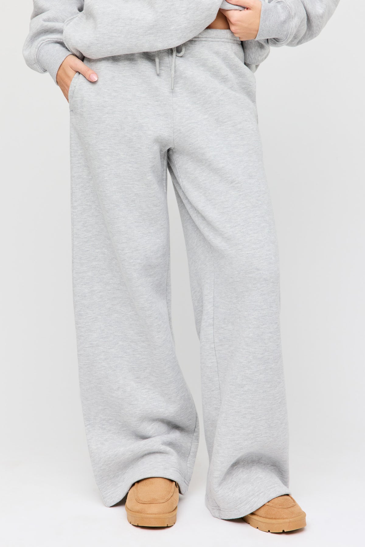 Vue alternative 2. Pantalon d'entraînement à jambe large en molleton supérieur