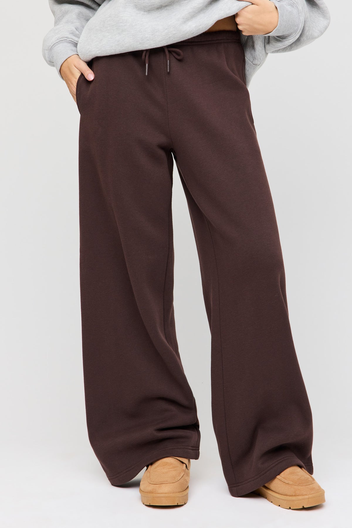 Vue alternative 2. Pantalon d'entraînement à jambe large en molleton supérieur
