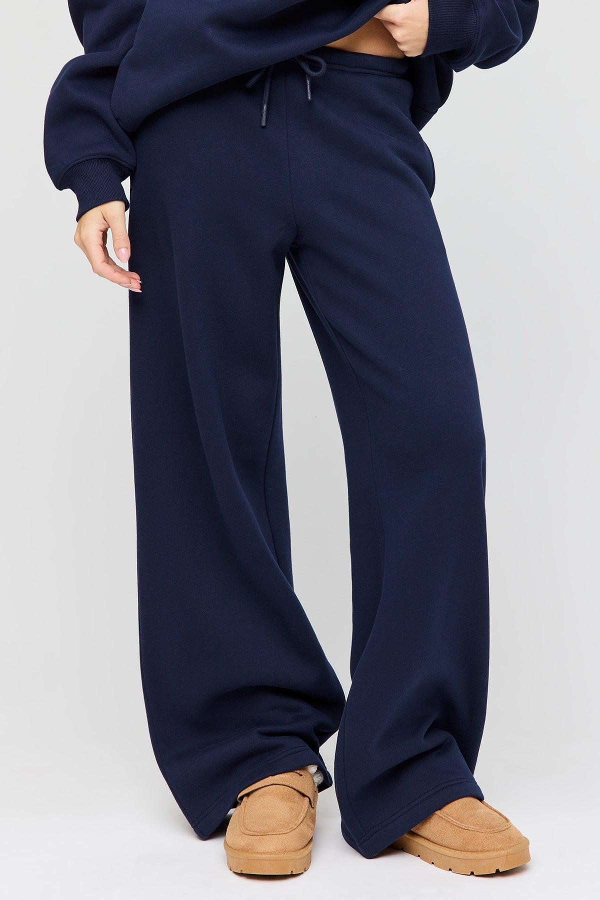 Vue alternative 2. Pantalon d'entraînement à jambe large en molleton supérieur