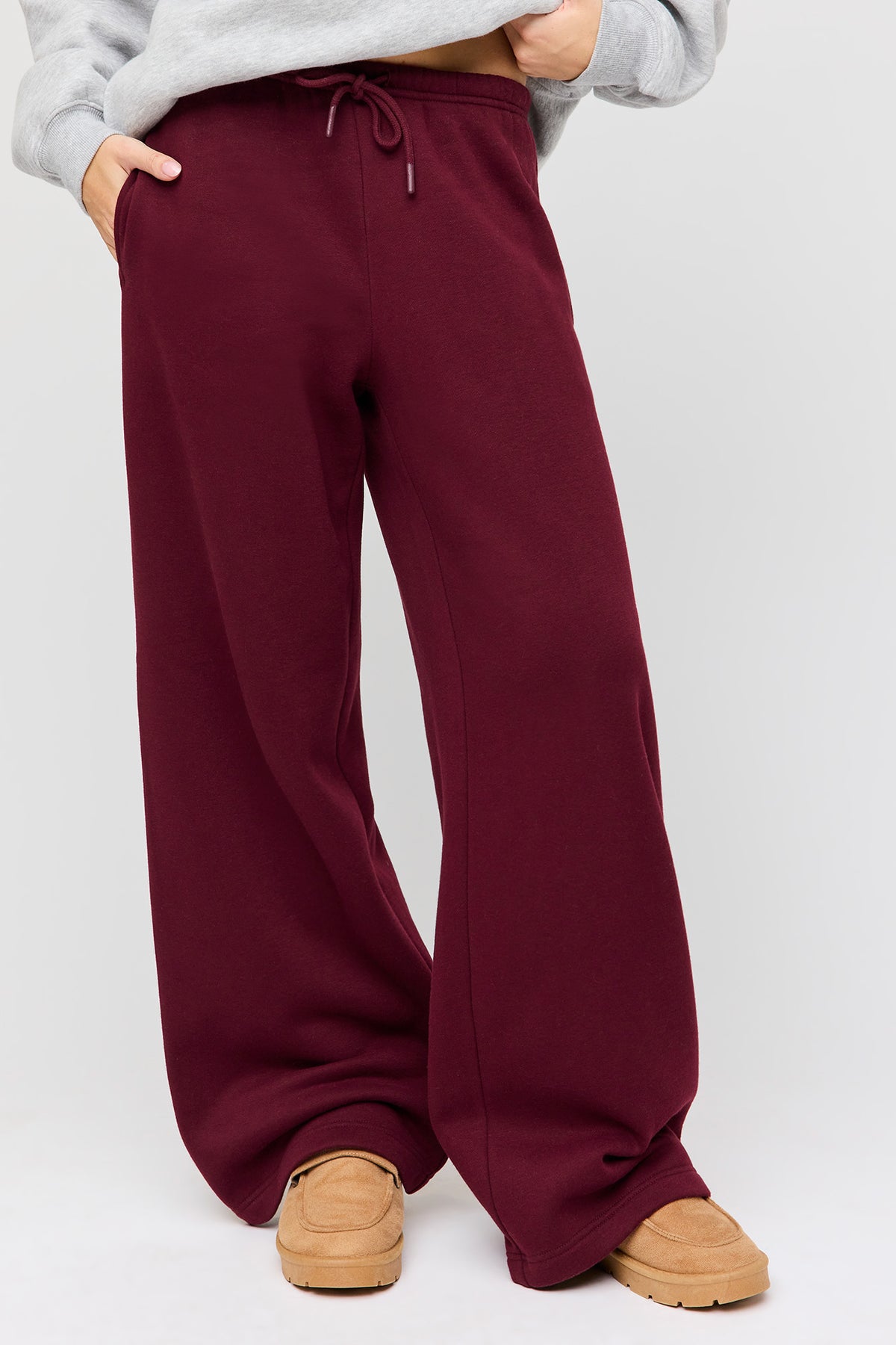 Vue alternative 2. Pantalon d'entraînement à jambe large en molleton supérieur