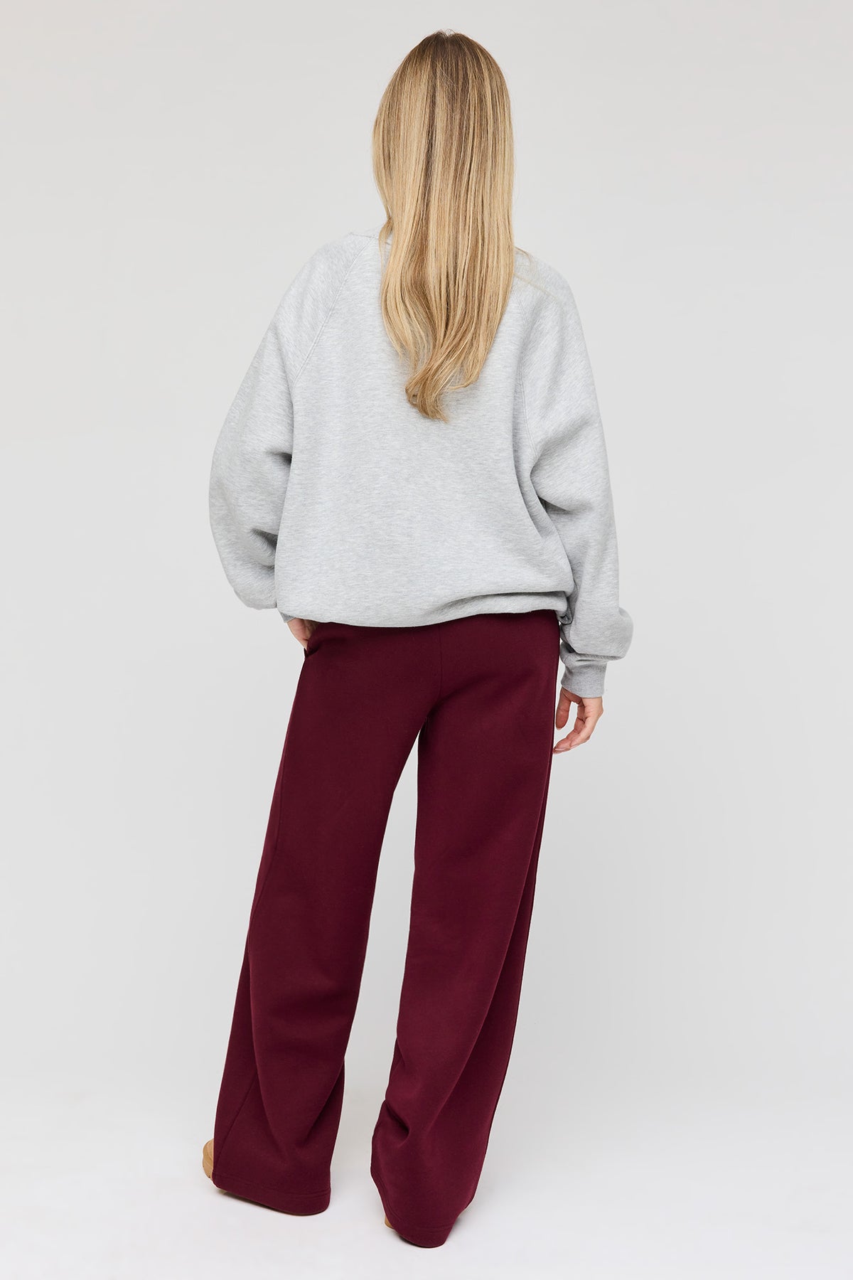 Vue alternative 3. Pantalon d'entraînement à jambe large en molleton supérieur