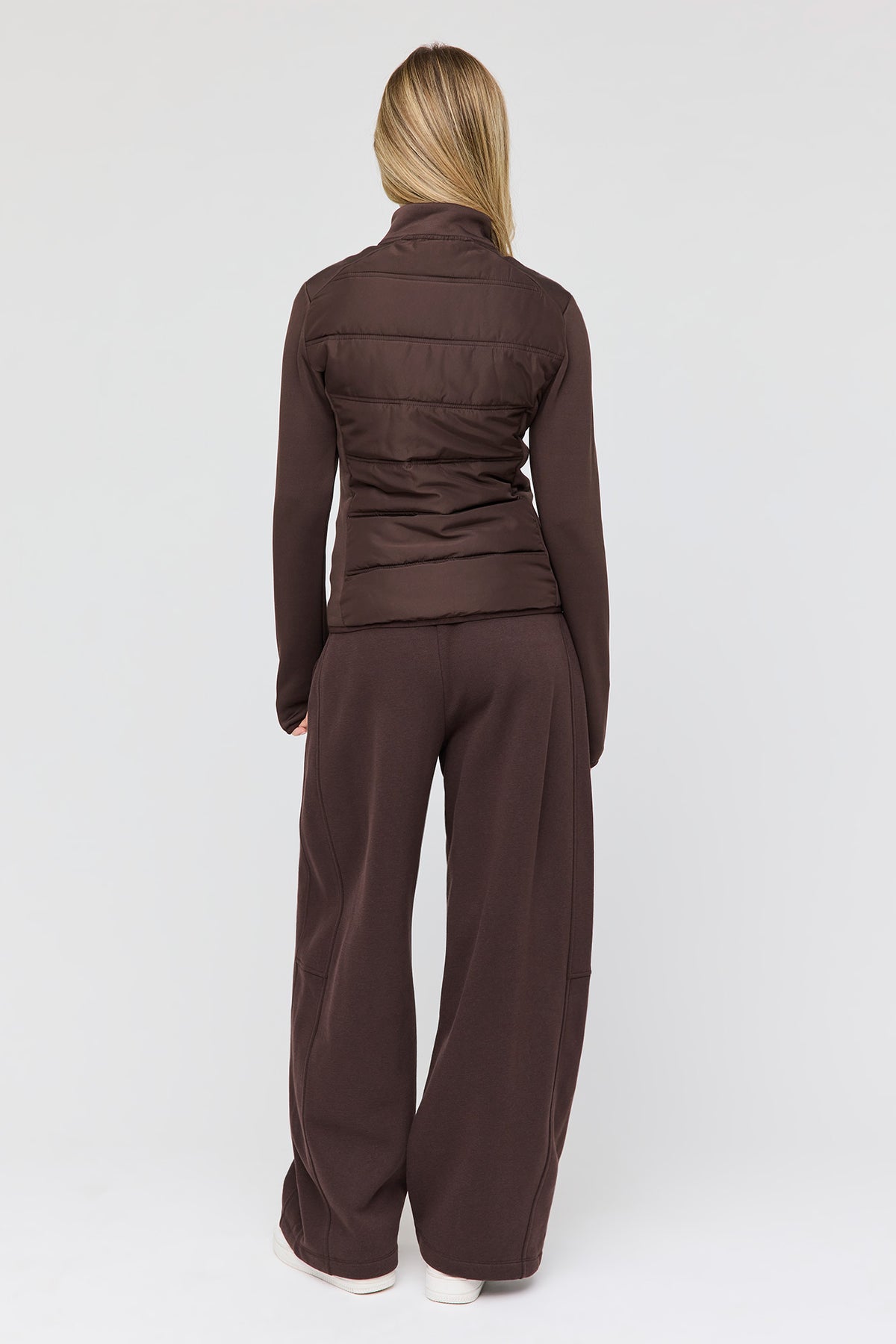 Alt View 3. Premium Fleece Humongous Barrel Leg Sweatpant - Brown