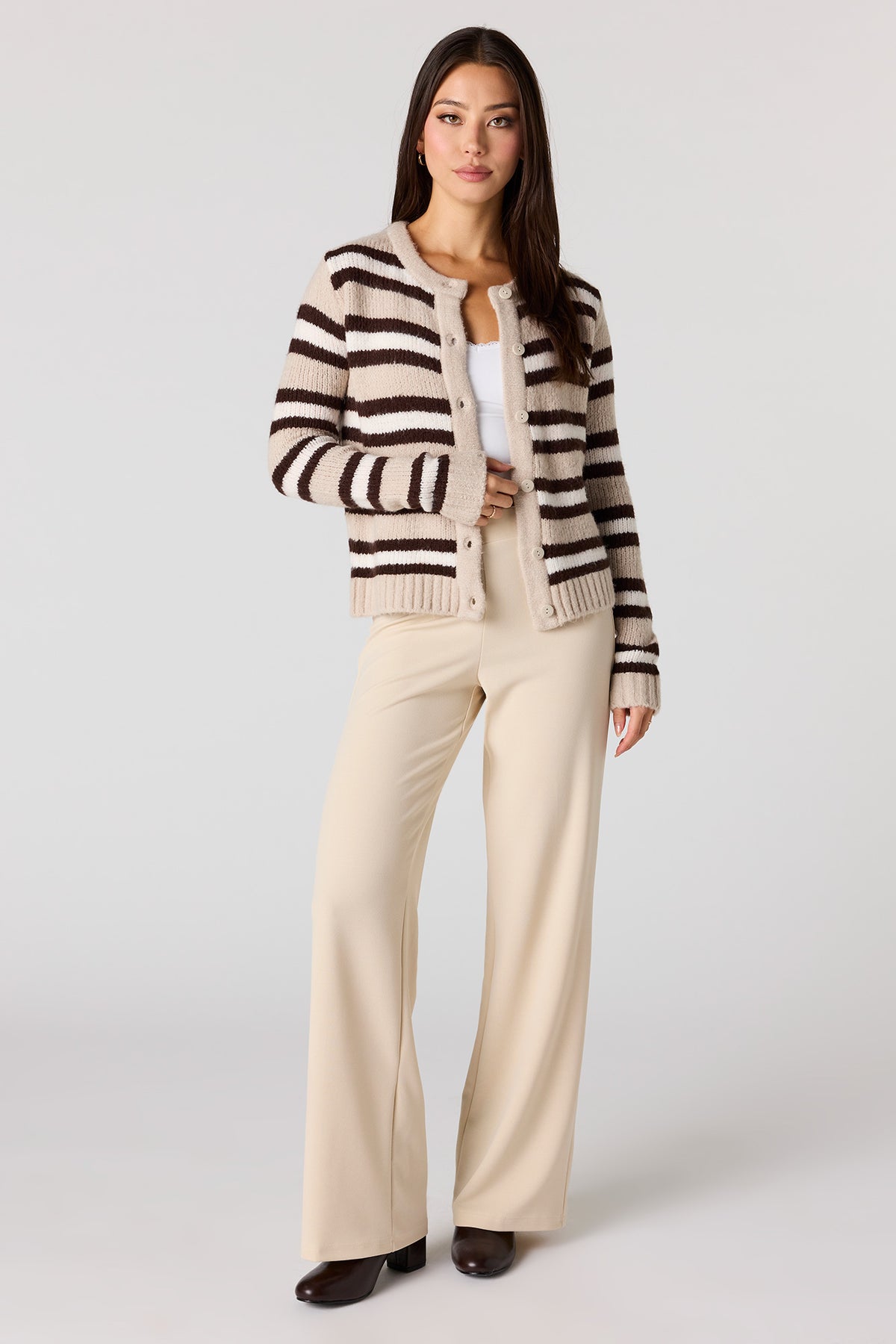 Pantalon habillé à taille haute