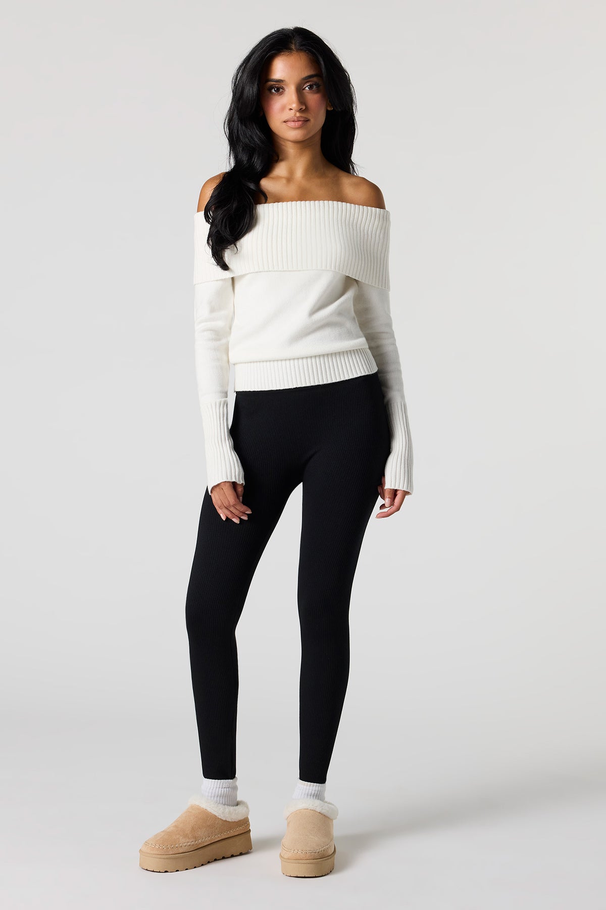 Legging côtelé
