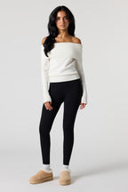Legging côtelé