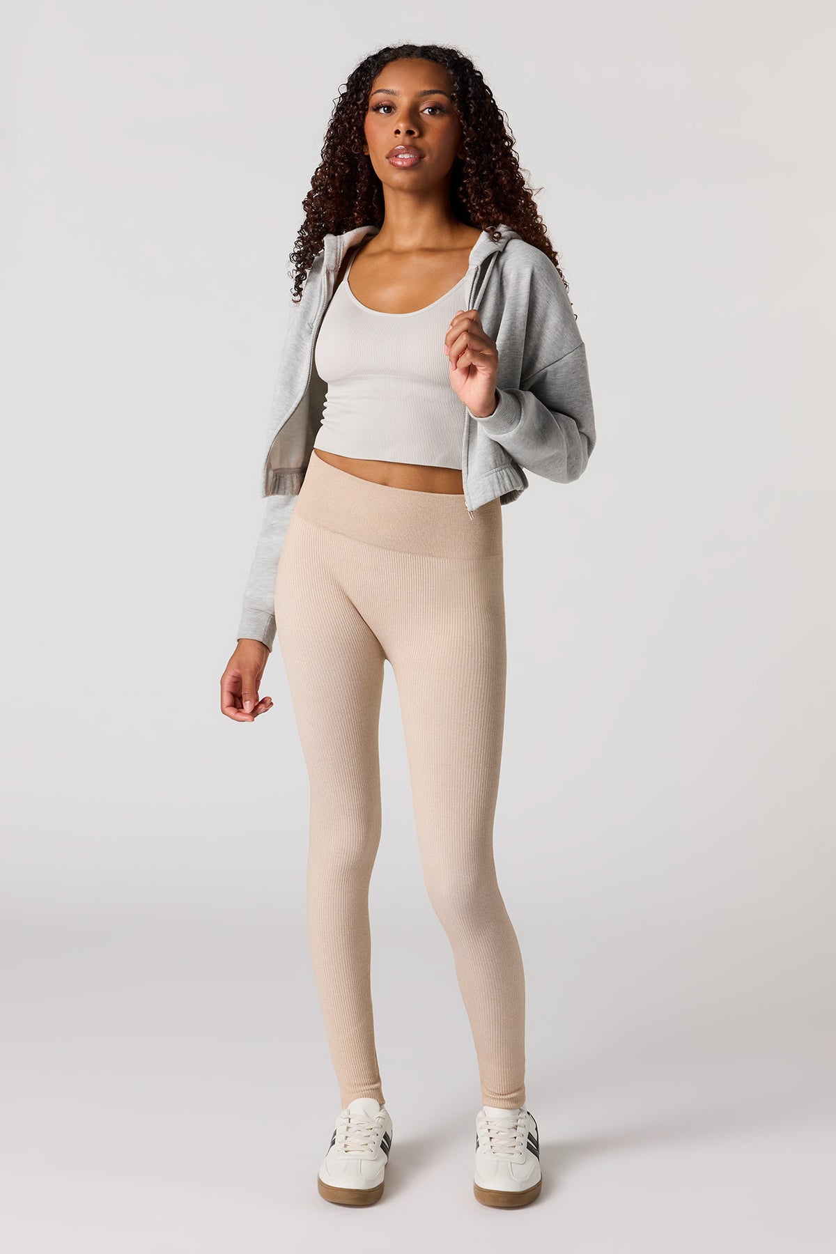 Ribbed Legging - Oatmeal