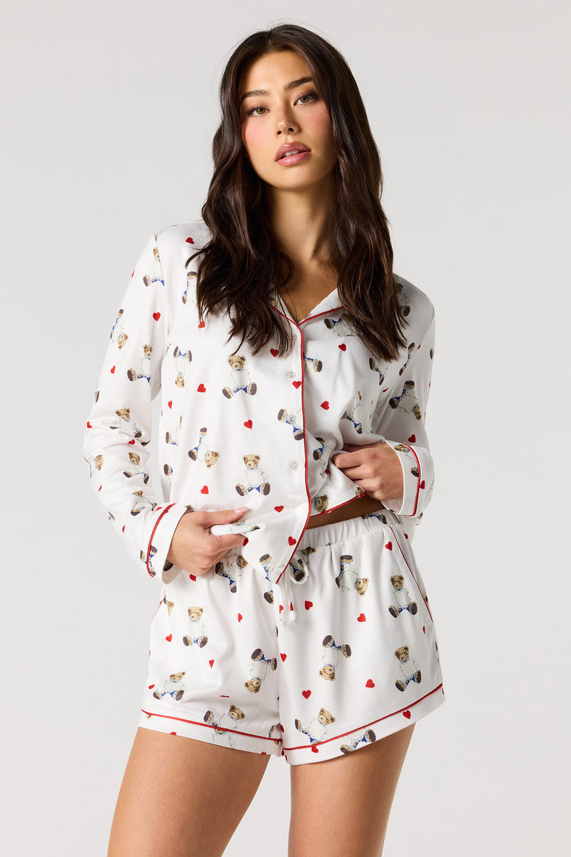 Flannel Pajama Short