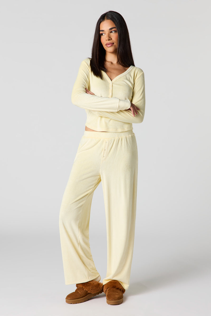 Pantalon de pyjama en velours côtelé