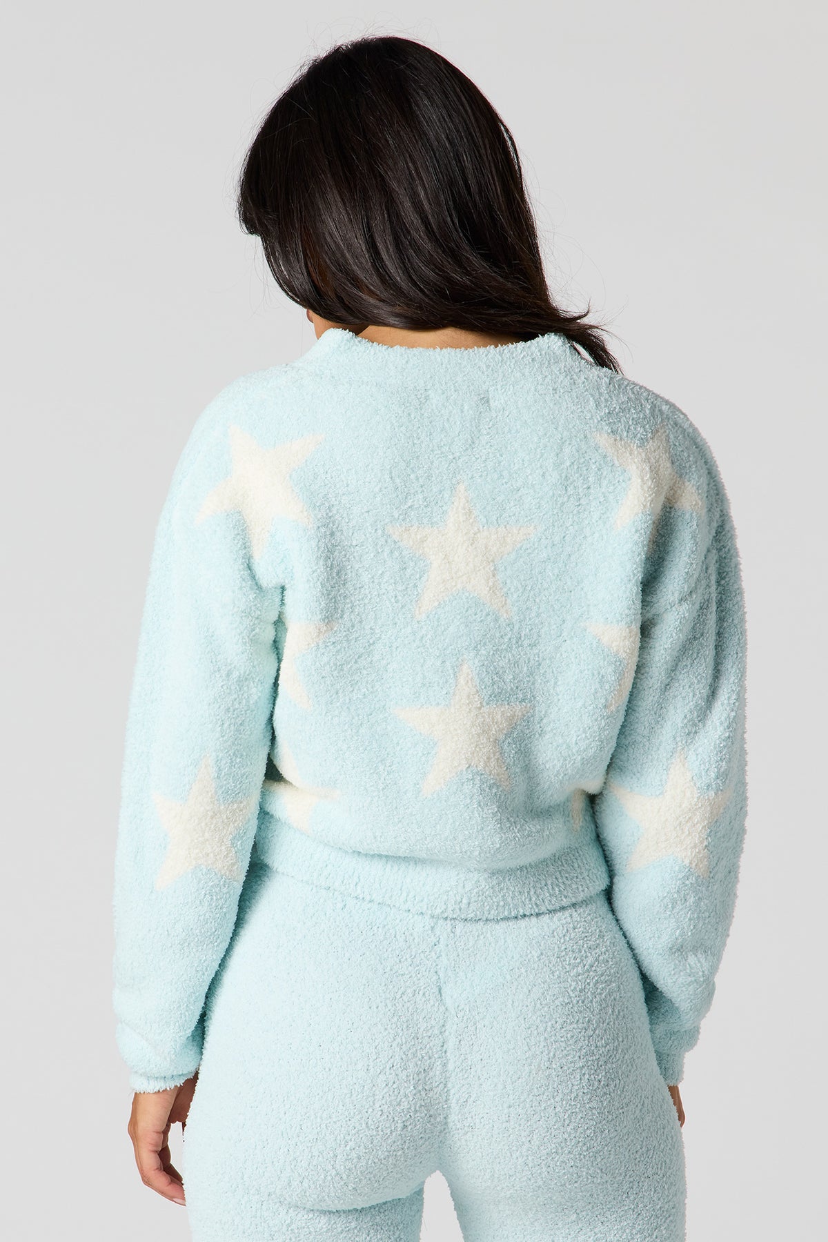 Vue alternative 2. Cardigan boutonné en tricot jacquard