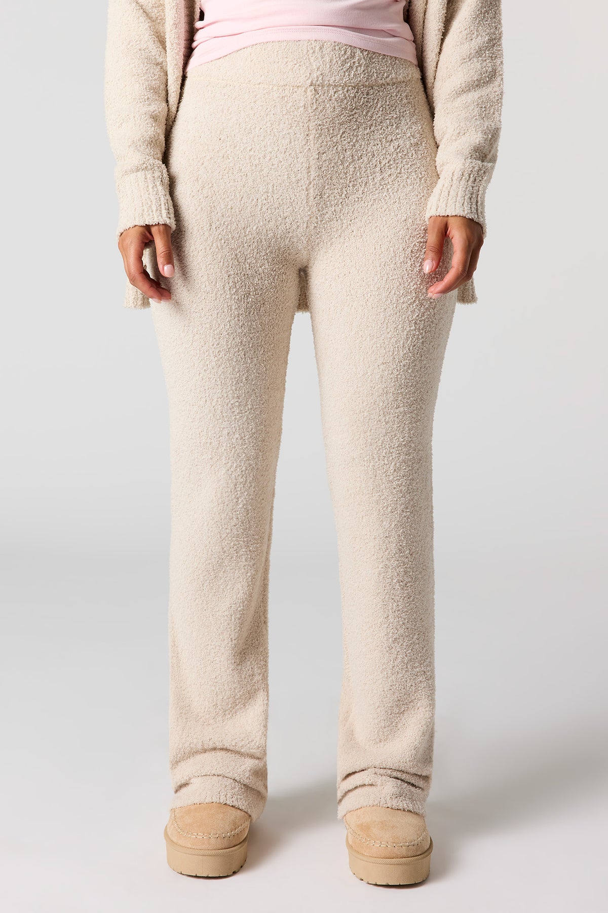 Vue alternative 2. Pantalon d'entraînement à jambe large en tricot
