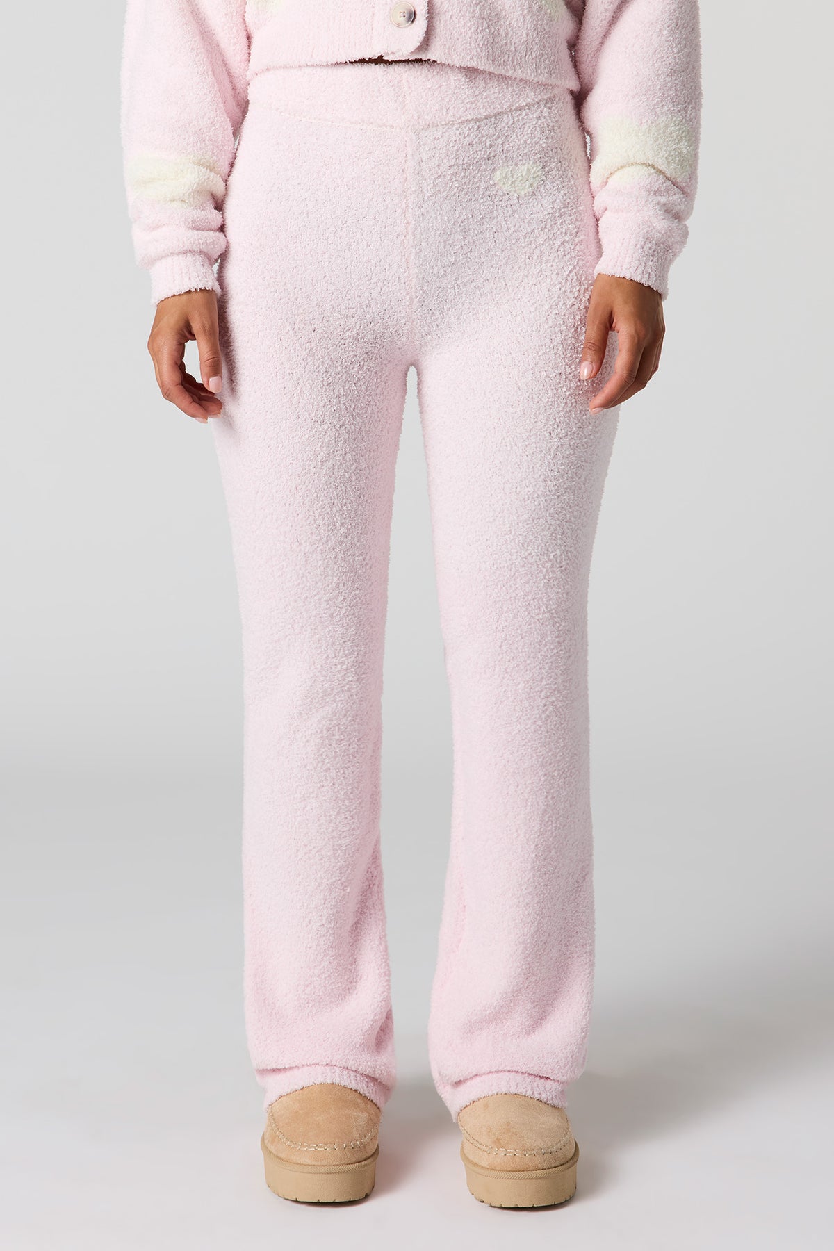 Vue alternative 2. Pantalon d'entraînement à jambe large en tricot