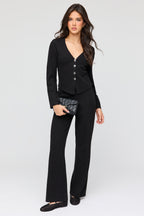 Cozy Knit Straight Leg Dress Pant