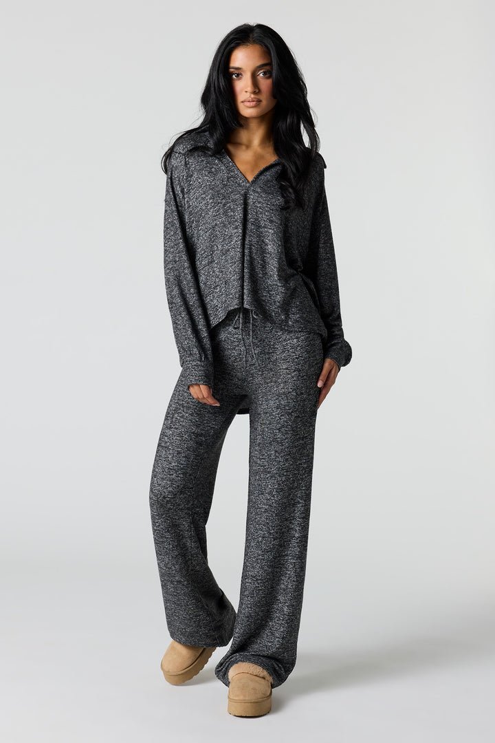 Pantalon à jambe large avec taille coulissante