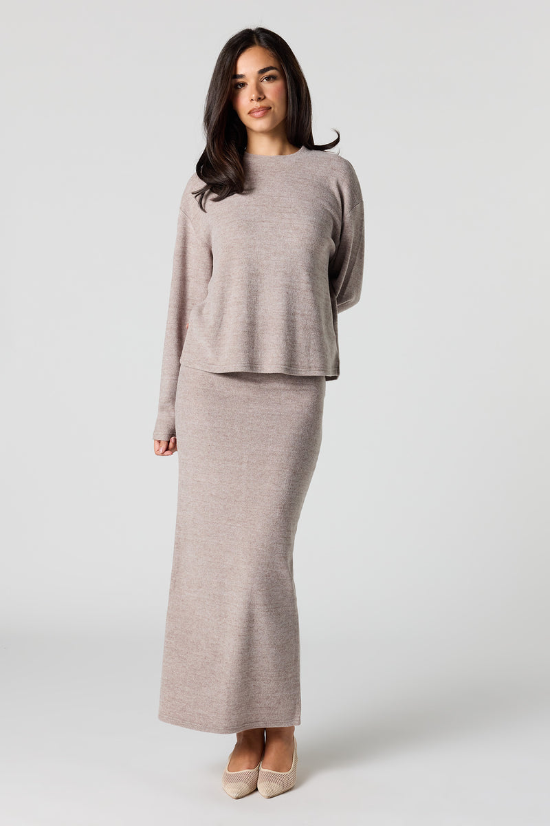 Soft Knit Maxi Skirt