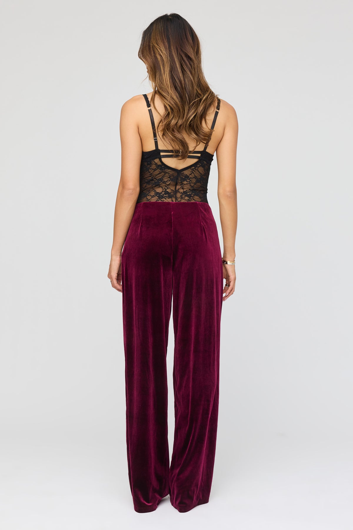 Vue alternative 3. Pantaln en velours à jambe large