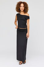 Jupe maxi avec pierres du Rhin