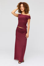 Jupe maxi avec pierres du Rhin