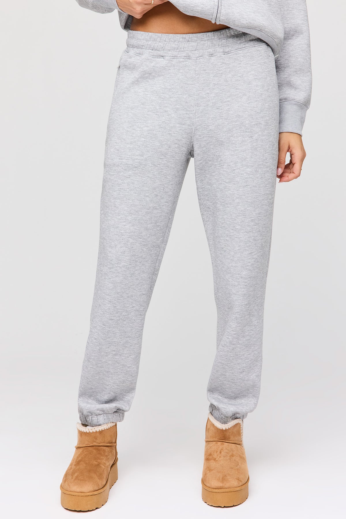 Alt View 2. Luxe Scuba Jogger - Heather Grey