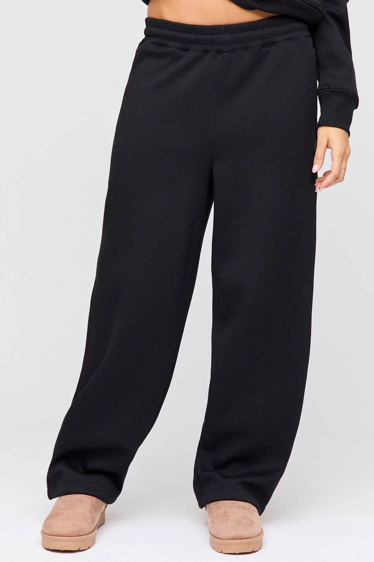 Vue alternative 2. Pantalon d'entraînement à jambe baril en scuba de luxe