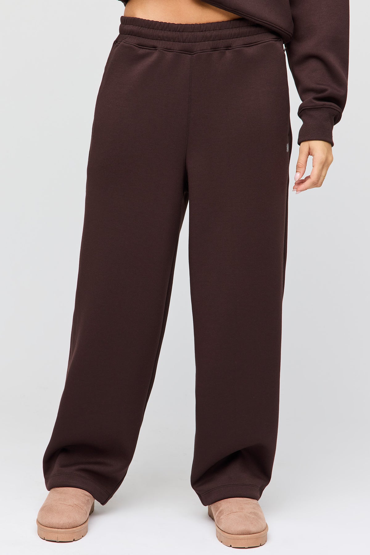Vue alternative 2. Pantalon d'entraînement à jambe baril en scuba de luxe