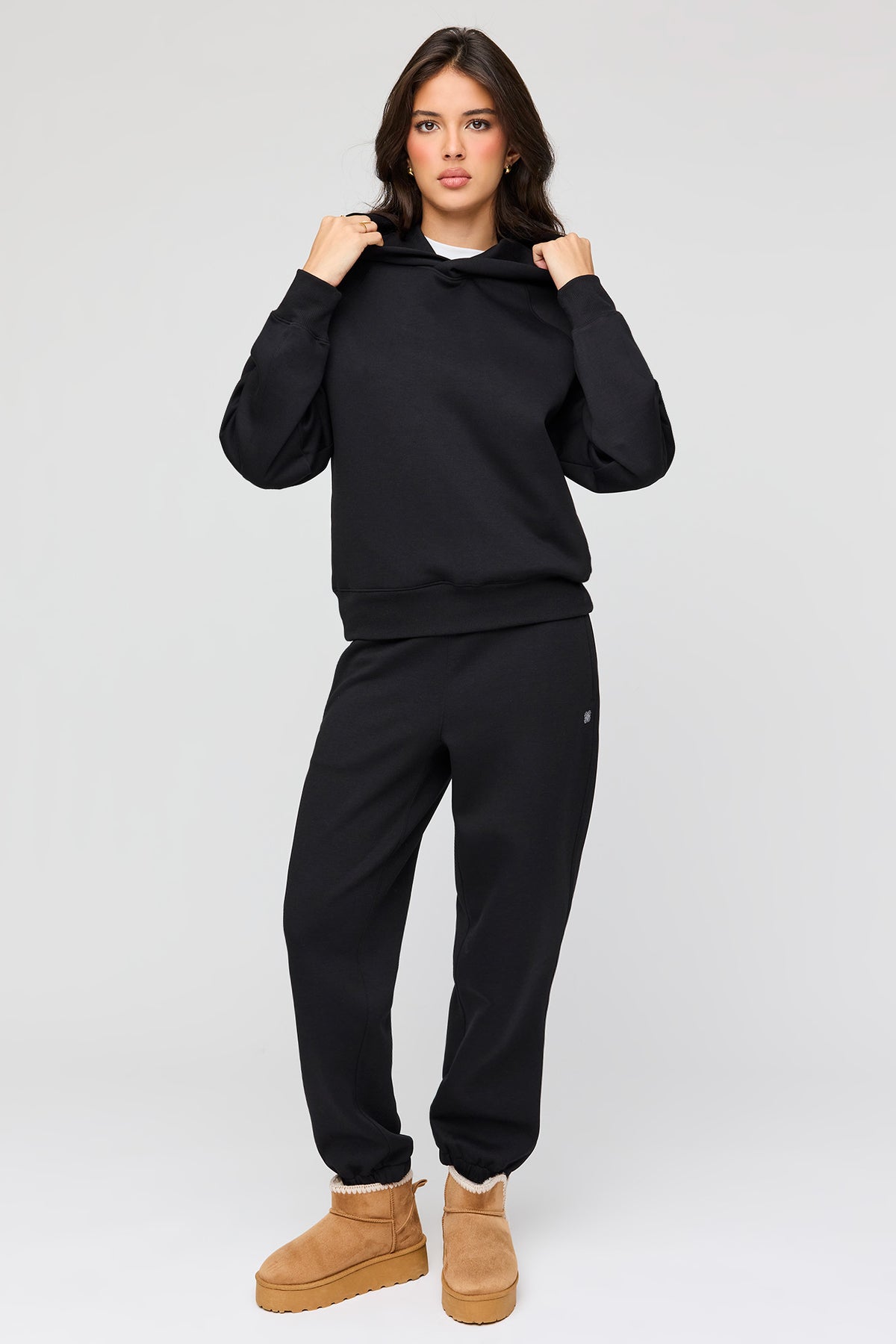 Alt View 3. Luxe Scuba Hoodie - Black