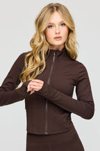 Blouson corset Active doublé de molleton avec fermeture à glissière