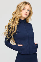 Active Fleece Lined Corset Zip Jacket