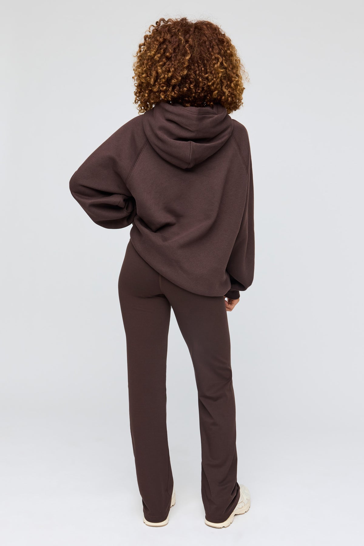 Alt View 3. Active Warm Fleece Lined Straight Leg Pant - Brown
