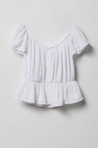 Girls Button-Up Top