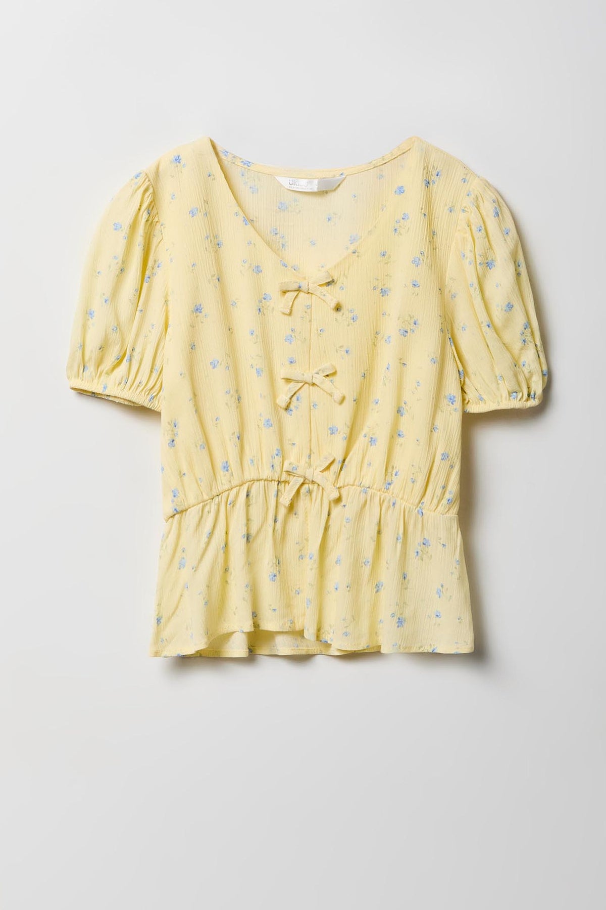 Haut à manches courtes avec boucle pur fille