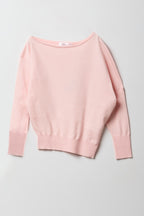 Girls Off-Shoulder Long Sleeve Top