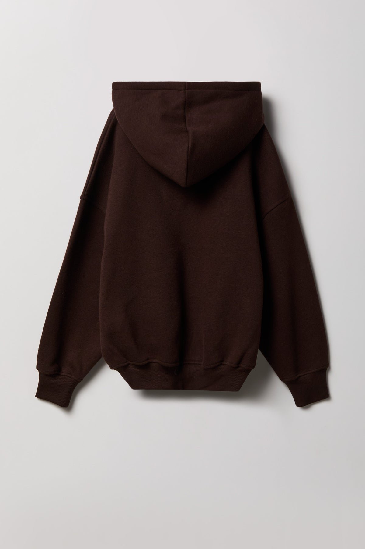 Alt View 2. Girls Luxe Fleece Boxy Hoodie - Brown