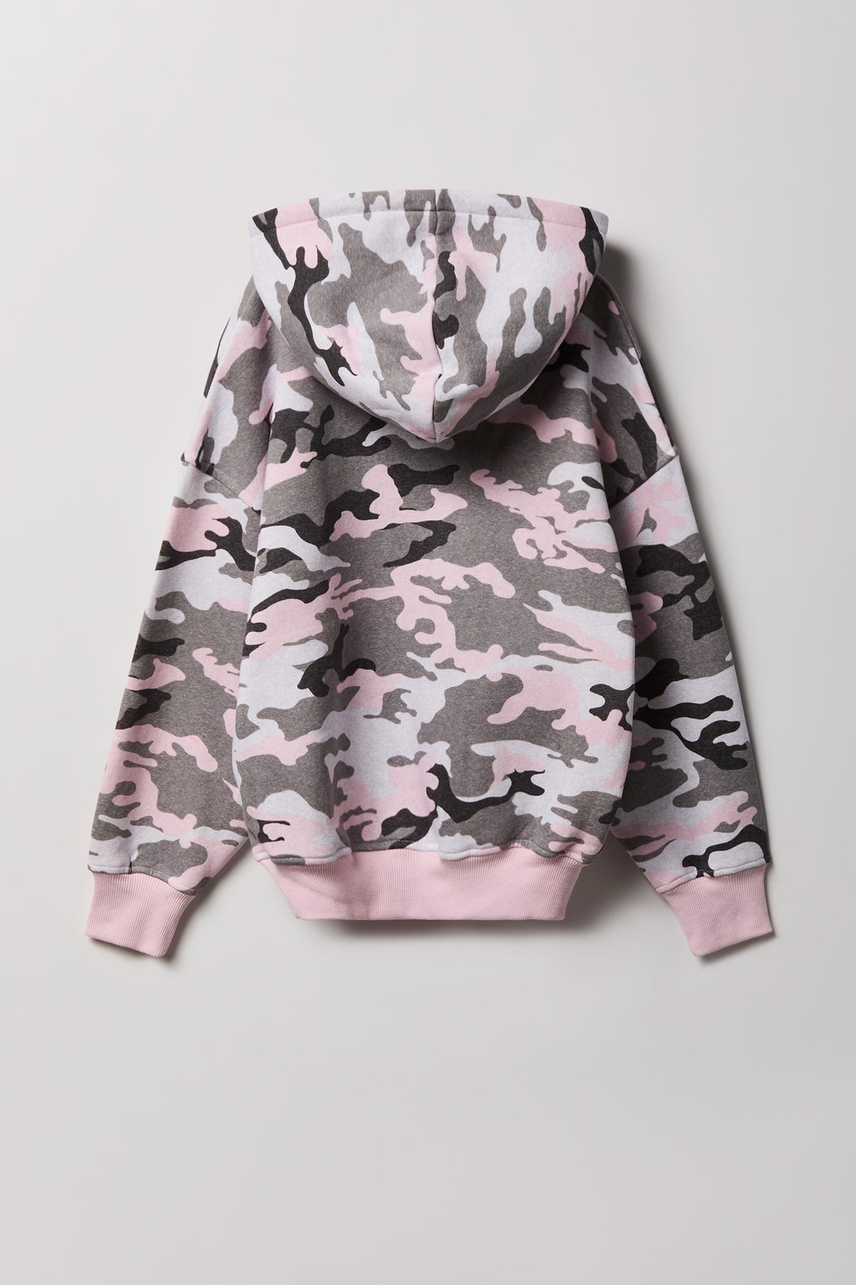 Vue alternative 2. Haut carré à capuchon en molleton de luxe pour fille