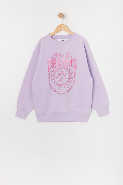 Girls Mystical Dreams Graphic Oversized Sweater