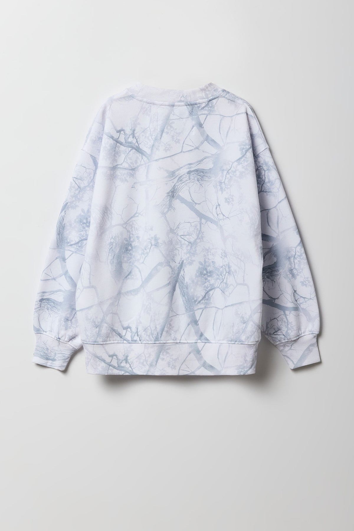 Vue alternative 3. Chandail surdimensionné en molleton avec motif camouflage pour fille