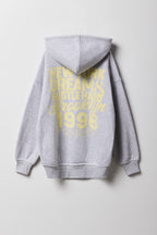Girls City Graphic Fleece Oversized Hoodie
