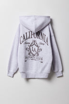 Girls City Graphic Fleece Oversized Hoodie