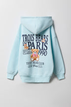 Girls City Graphic Fleece Oversized Hoodie