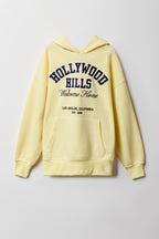 Girls City Graphic Fleece Oversized Hoodie