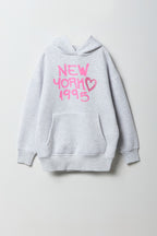 Girls Graphic Oversized Hoodie