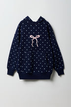 Girls Graphic Oversized Hoodie