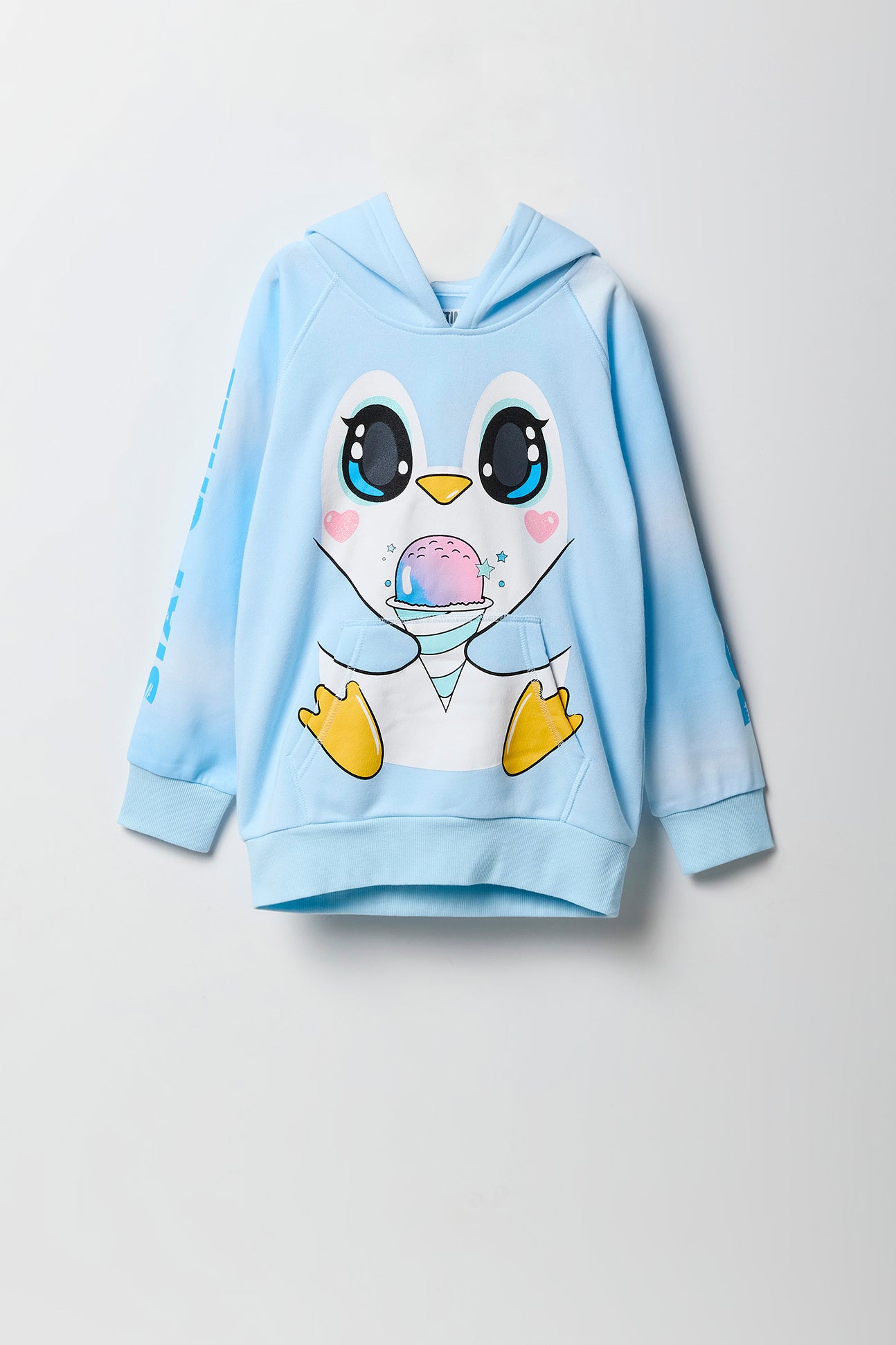 Girls Ice Cream Penguin Character Hoodie