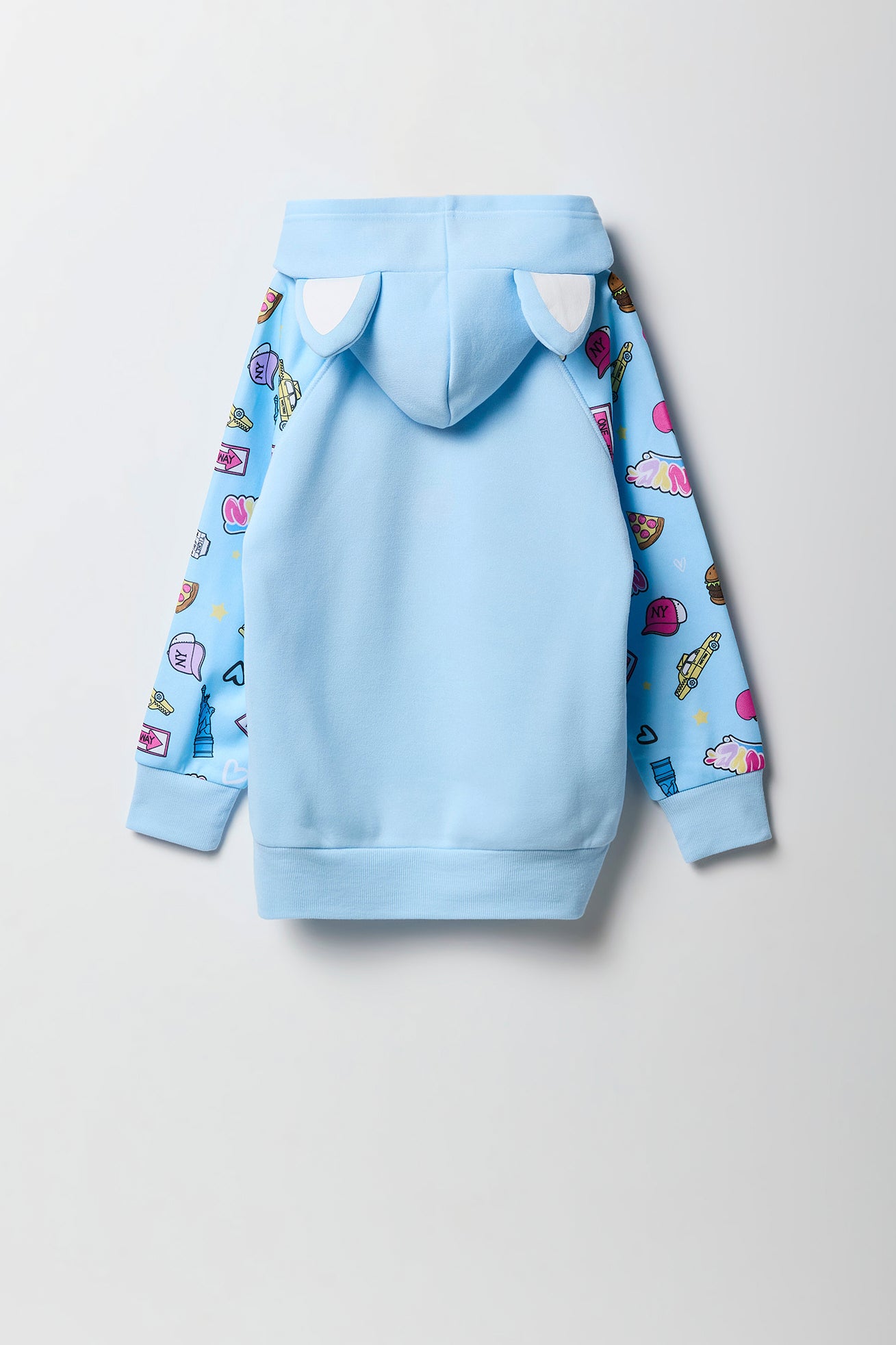 Girls New York Cat Character Hoodie