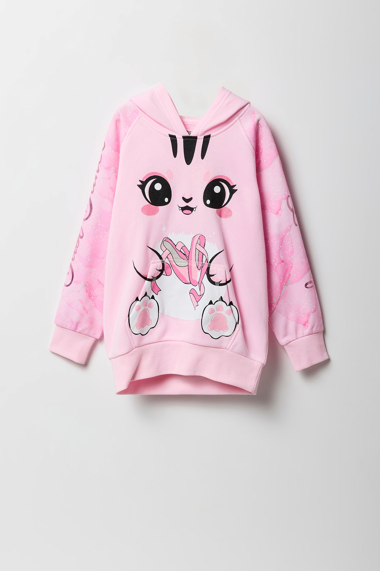 Girls Ballet Cat Character Hoodie