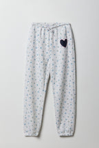 Girls Oversized Puff Print Jogger