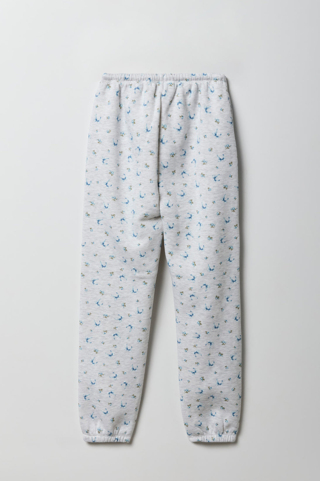 Alt View 2. Girls Oversized Puff Print Jogger - Heather Grey